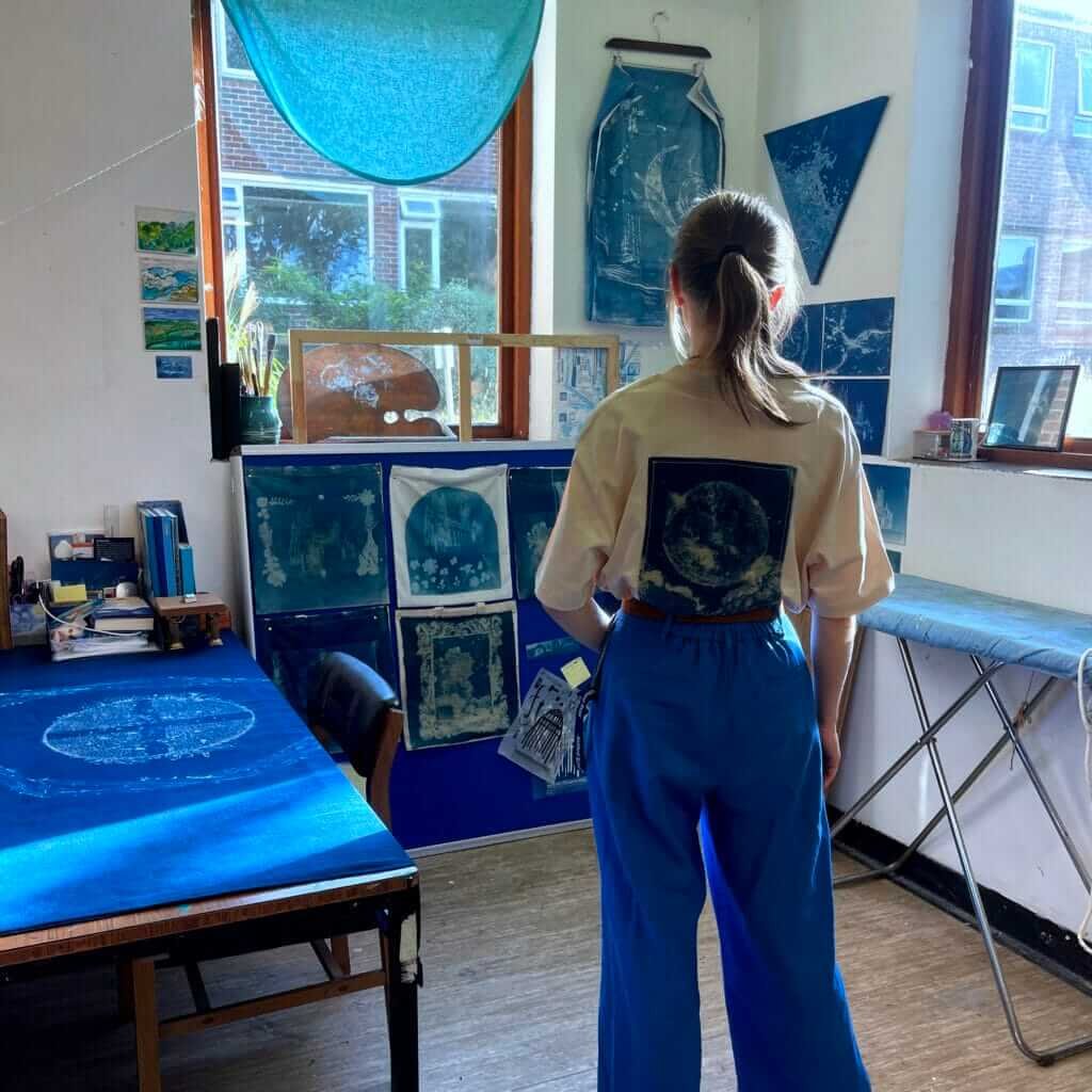Erin Kilroy in her studio
