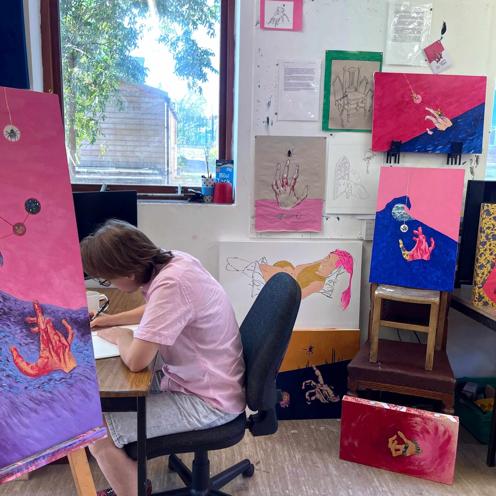 Sammy Frank in his studio
